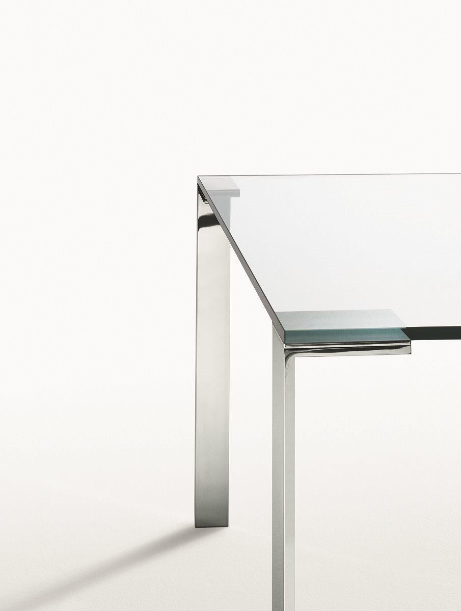 Steel Customizable Desalto Liko Glass Coffee Table by Arik Levy For Sale