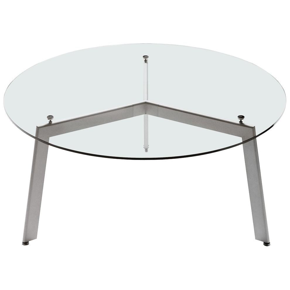Desalto Link Glass Table Designed by Hannes Wettstein