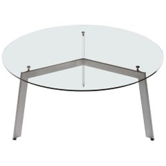 Desalto Link Glass Table Designed by Hannes Wettstein