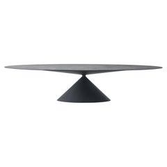 Desalto MAXY CLAY Oval table with natural ash top by Marc Krusin