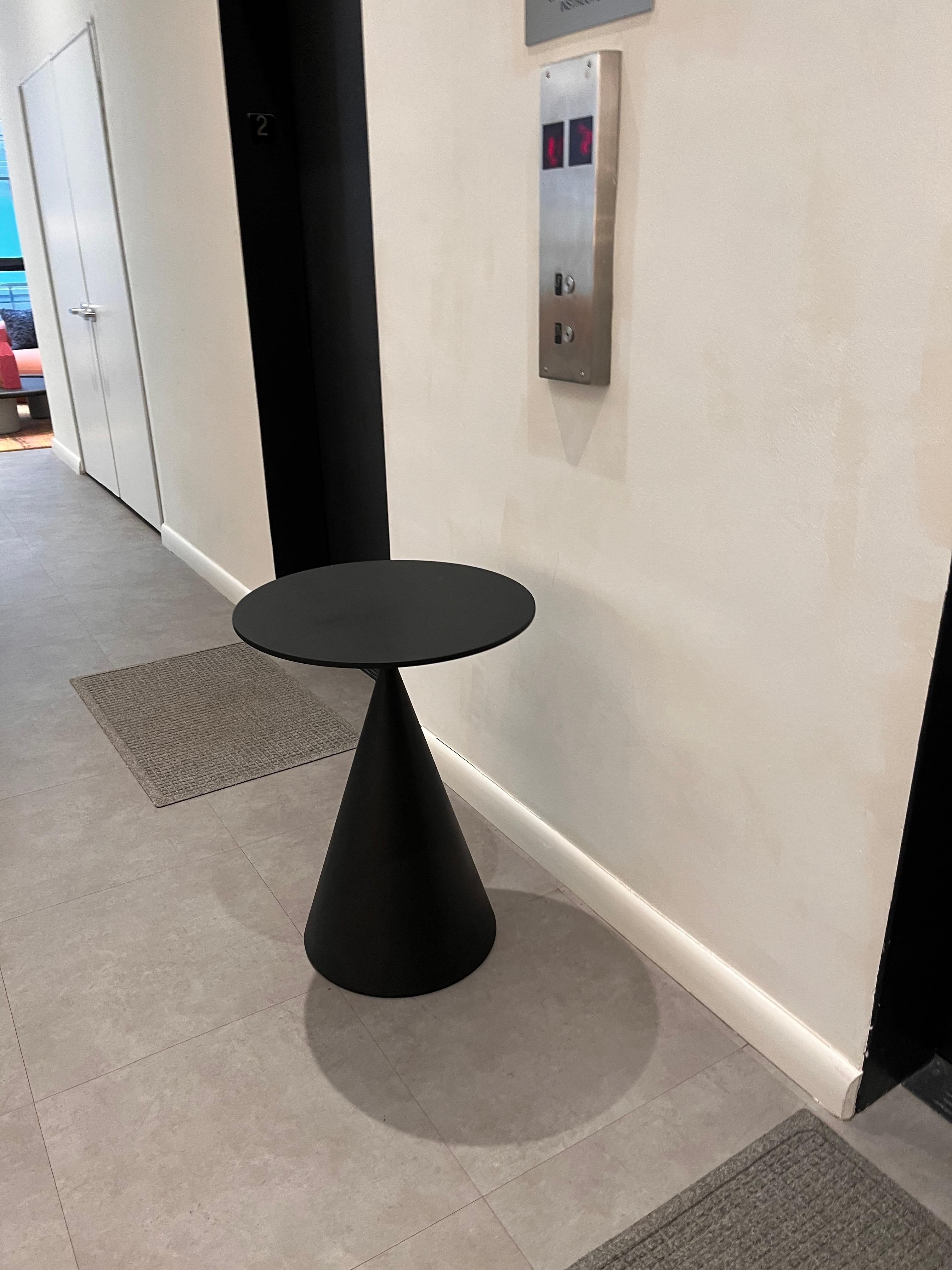  Desalto Mini Black Clay Side Table by Marc Krusin in Stock For Sale 1