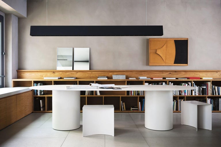 Contemporary Desalto MM8 White Table Designed by Guglielmo Poletti For Sale