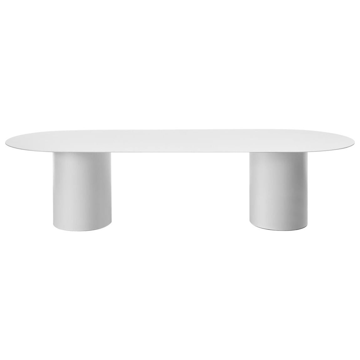 Desalto MM8 White Table Designed by Guglielmo Poletti