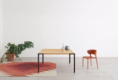 Table à plateau personnalisable Desalto Fan en chêne de Piero Lissoni