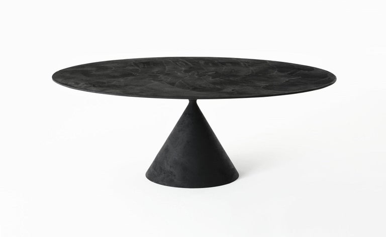 Desalto Round Clay Table with Ceramic Top Designed by Marc Krusin In New Condition For Sale In New York, NY