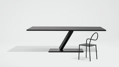 Silla Desalto SOFTER THAN STEEL en negro mate By Nendo