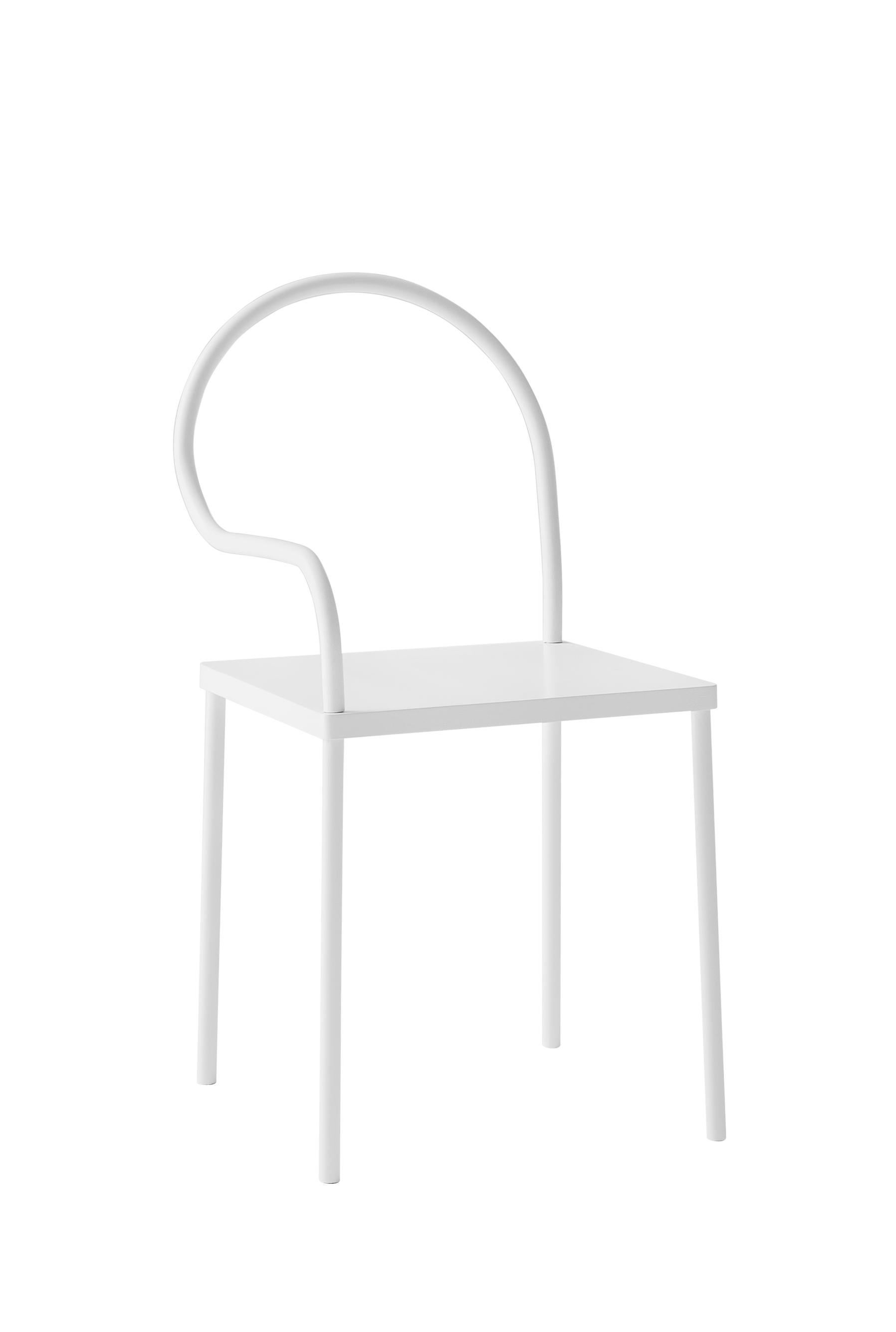 Alluminio Sedia Desalto SOFTER THAN STEEL in nero opaco di Nendo in vendita