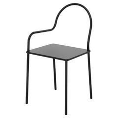 Desalto SOFTER THAN STEEL Chair in Matt Black By Nendo