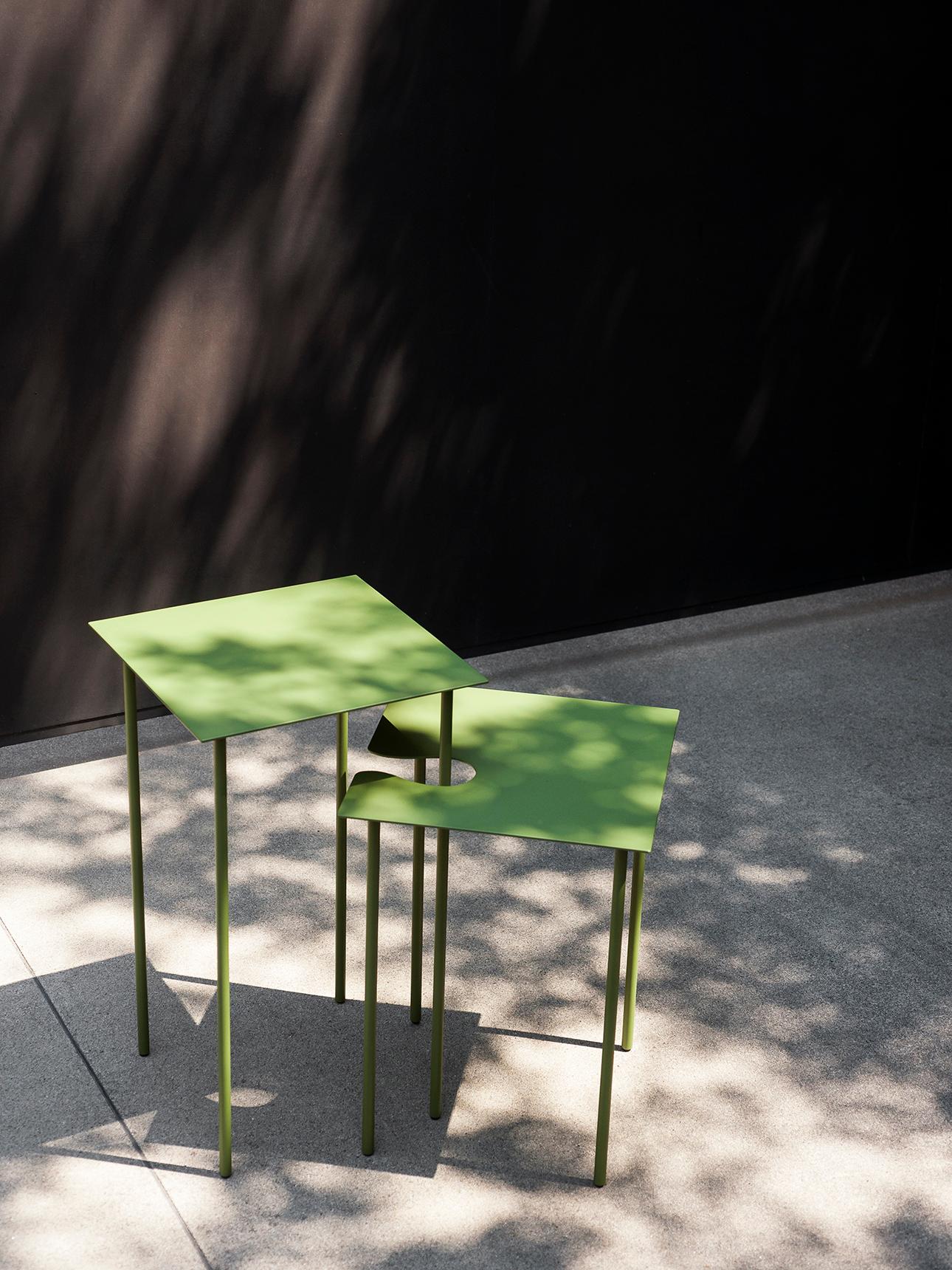 Contemporary Desalto SOFTER THAN STEEL Large Side Table By Nendo For Sale