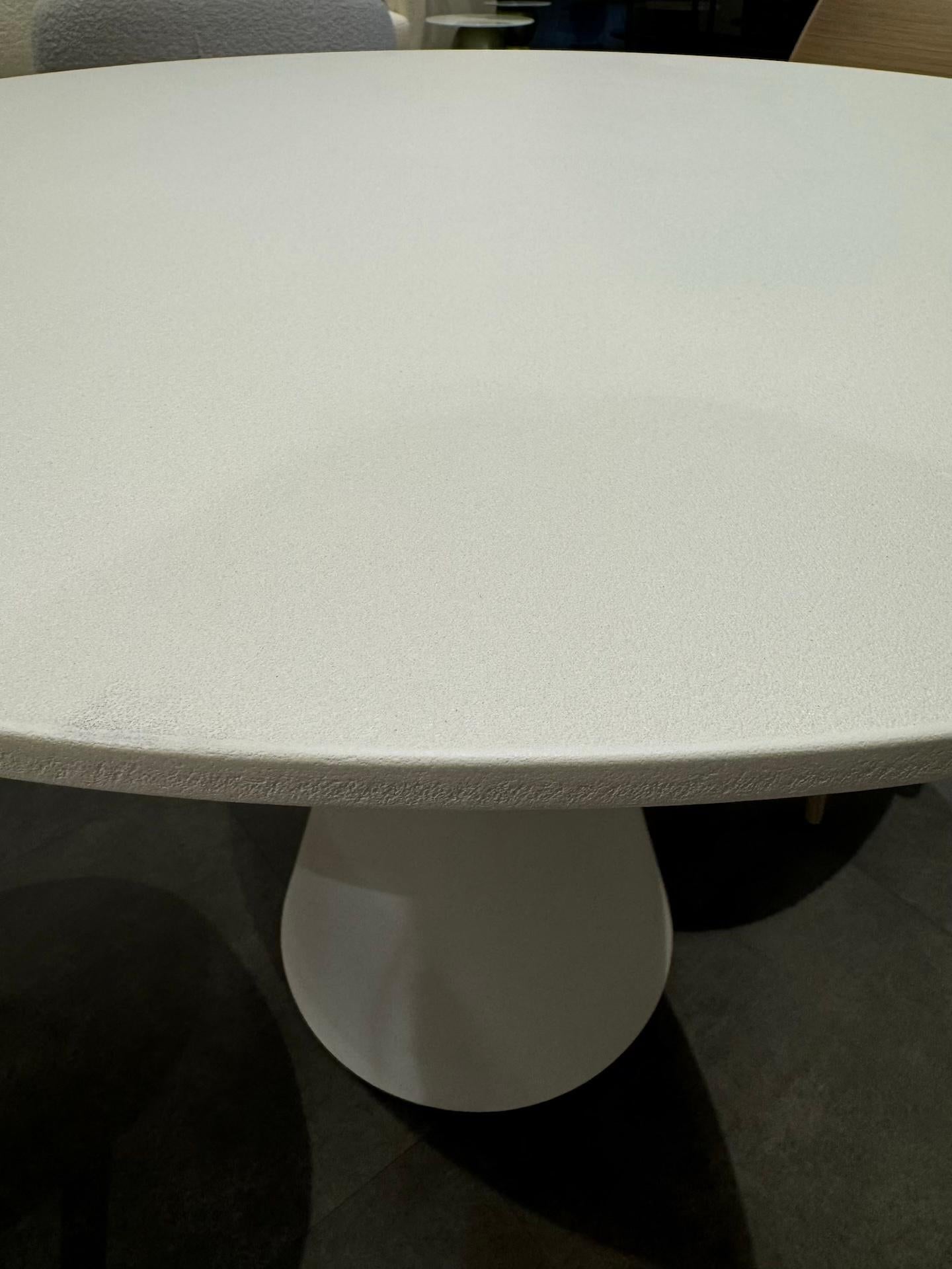 desalto-white-round-clay-table-by-marc-krusin-in-stock-for-sale-at-1stdibs