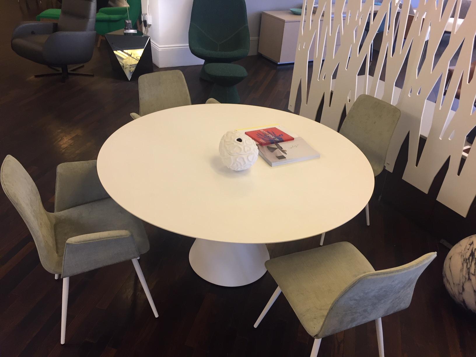 Desalto White Round Clay Table 7