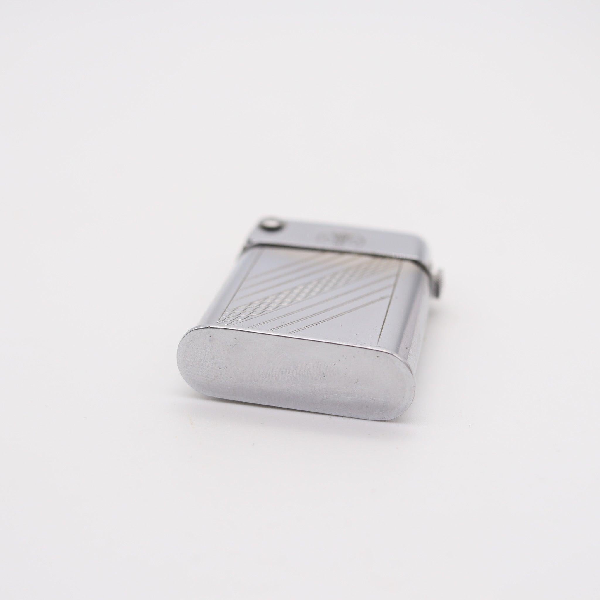 Français DESARMEAUX DO. 1932 France Briquet de poche à essence semi-automatique avec bouton à vis en vente