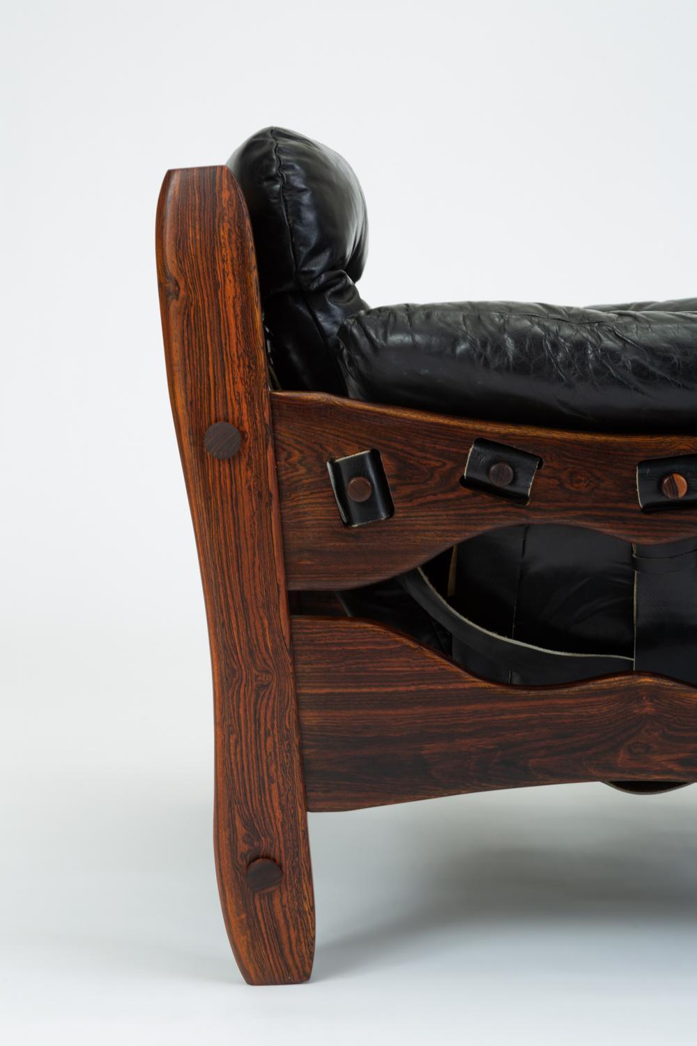 Descanso Lounge Chair by Don Shoemaker for Señal in Cueramo and Leather 8