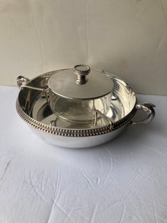 Deschamps Freres, Silver Plate  Caviar Dish