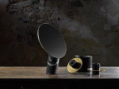 Specchio Desco con supporto in marmo di Pibamarmi