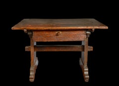 Rectangular walnut desco, Tuscany, 15th century