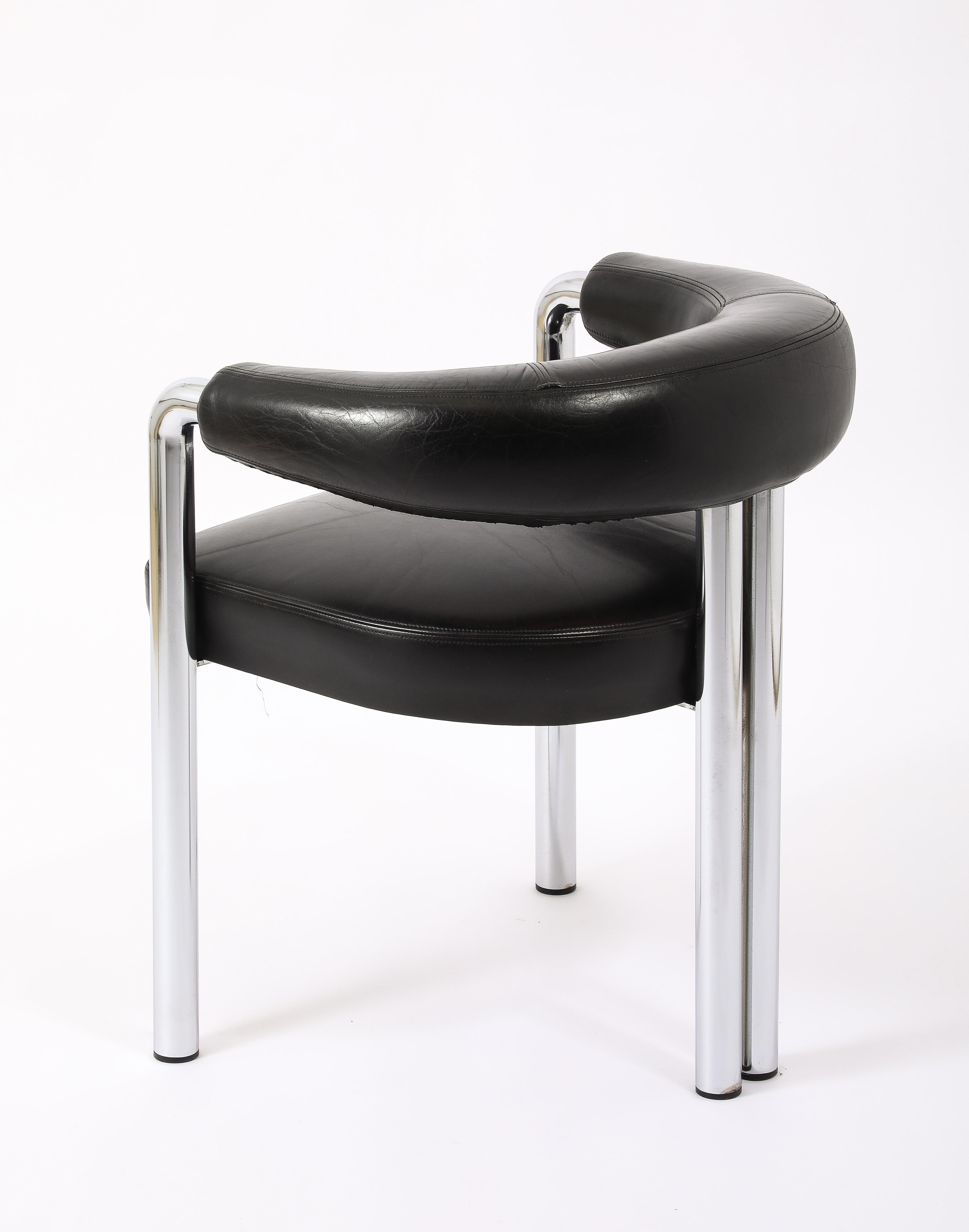 DeSede Dining Chairs, Switzerland 1970's In Good Condition For Sale In New York, NY