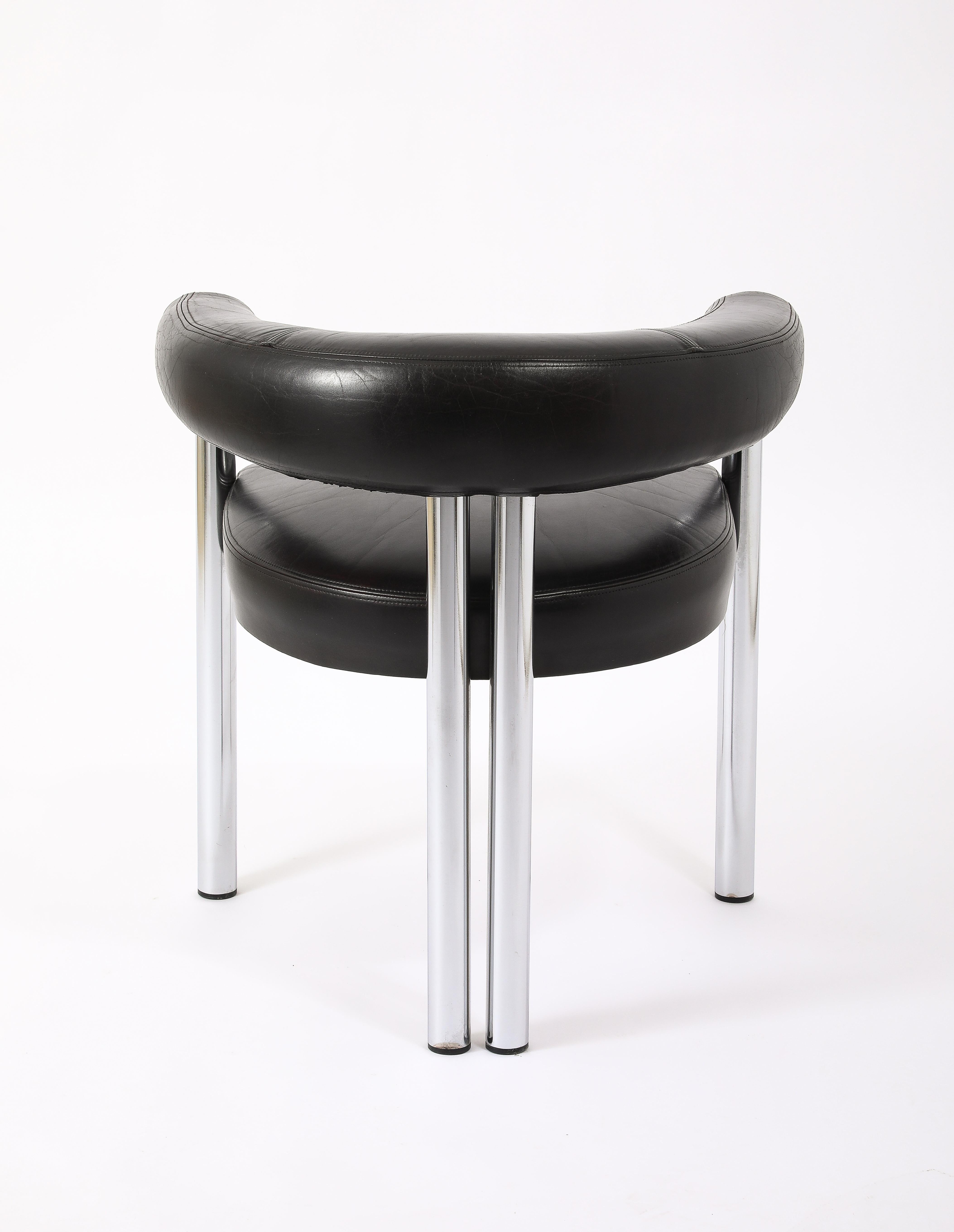 Leather DeSede Dining Chairs, Switzerland 1970's For Sale