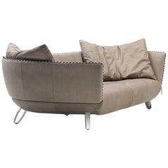 De Sede DS-102 Sofa in Taupe Upholstery by Mathias Hoffmann