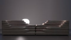 De Sede DS-1025/09 Terrazza Sofa in Perla Upholstery by Ubald Klug