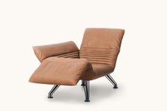 De Sede DS-142 Adjustable Chaise Longue in Leather Upholstery by Winfried Totzek