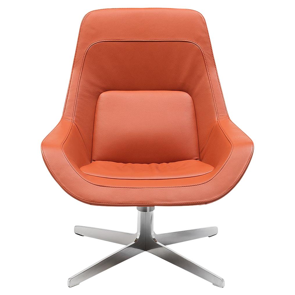 De Sede DS-144 Armchair in Maine Orange Upholstery by Werner Aisslinger For Sale
