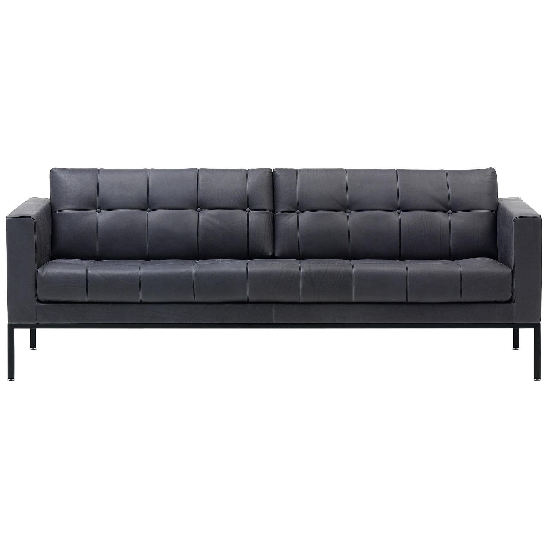 De Sede DS-159 Three-Seat Sofa in Paris Blue Upholstery by De Sede Design Team For Sale