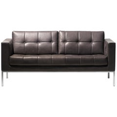 De Sede DS-159 Two-Seat Sofa in Cigarro Brown Upholstery by De Sede Design Team