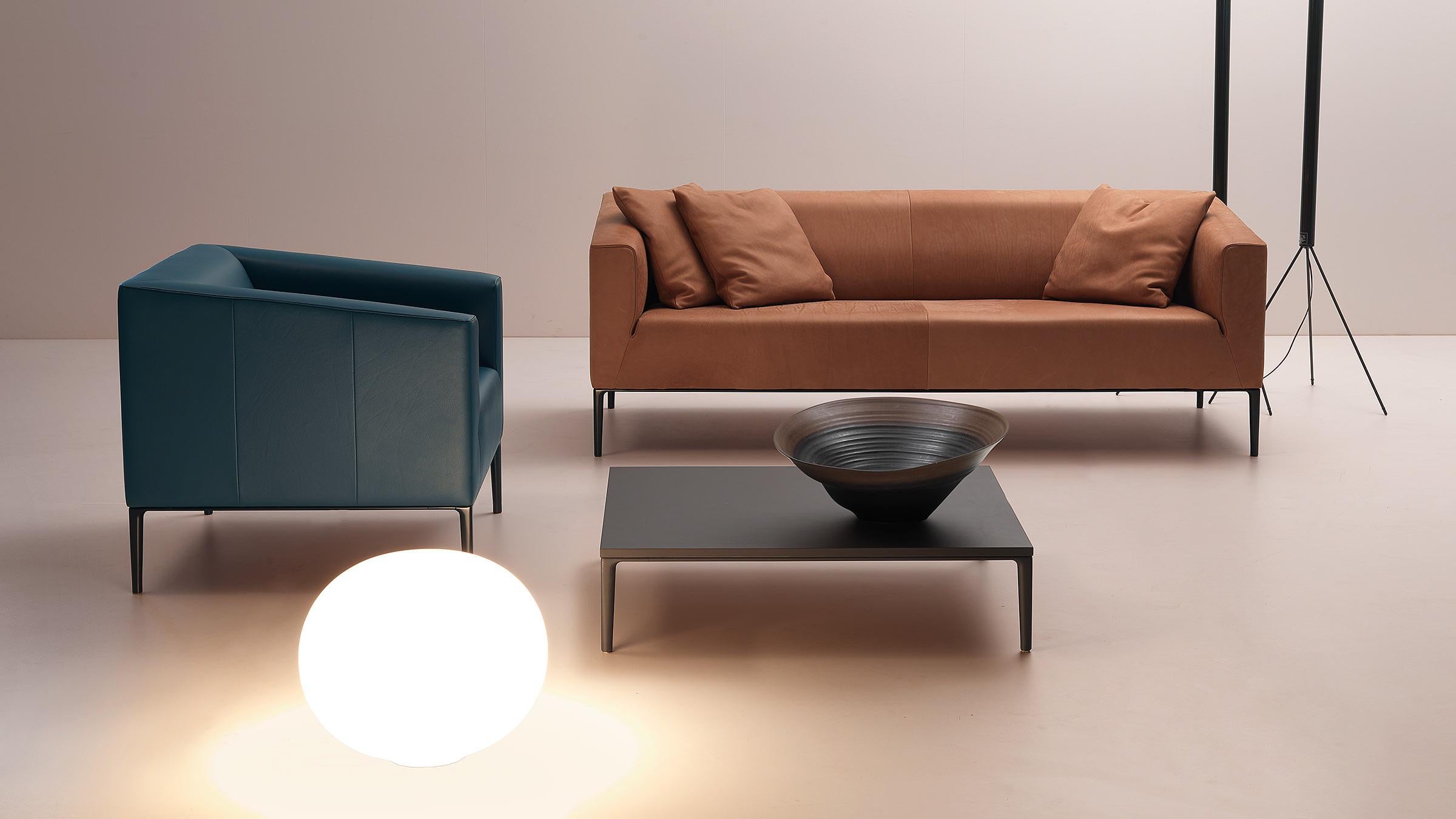 De Sede DS-161 Zweisitzer-Sofa mit brauner Hazel-Polsterung von De Sede Design Team (21. Jahrhundert und zeitgenössisch) im Angebot