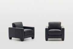 De Sede DS-17 Armchair in Black Upholstery by Antonella Scarpitta