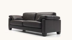 De Sede DS-17 Three-Seat Sofa in Black Upholstery by Antonella Scarpitta