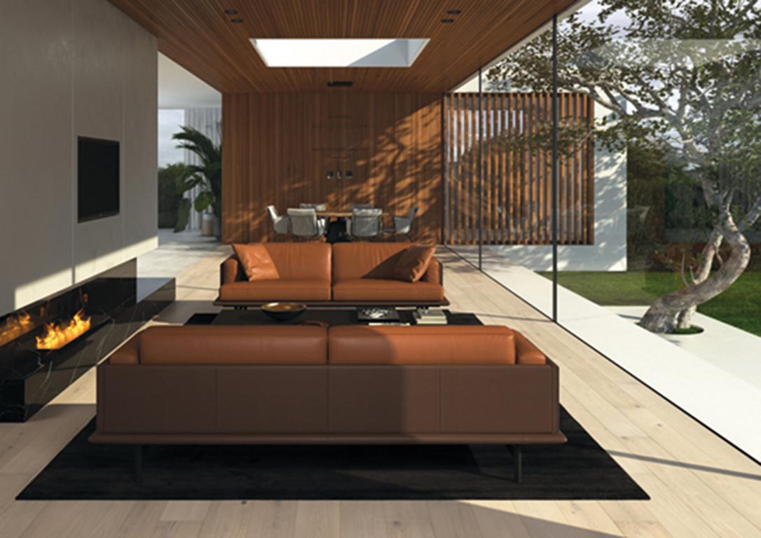 De Sede DS-175, großes zweisitziges Sofa mit Lünettenpolsterung von Patrick Norguet (Leder) im Angebot