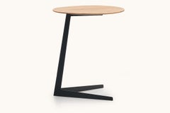 De Sede DS-196 Side Table with Cherrywood Top & Metal Base by Gordon Guillaumier