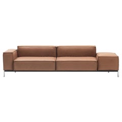 De Sede DS-21/203A Two-Seat Modular Sofa in Hazel Leather by Stephan Hürlemann