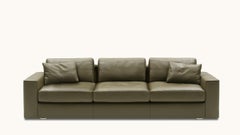 De Sede Ds-247 Three-Seat Sofa in Olive Upholstery by Gordon Guillaumier