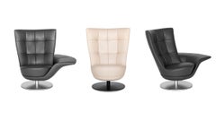 De Sede DS-262/01 Armchair in Perla Upholstery & Swivel Base by Stefan Heiliger