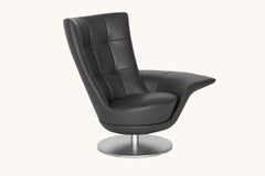De Sede DS-262/11 Armchair in Black Upholstery & Swivel Base by Stefan Heiliger