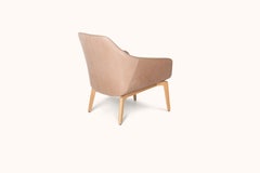 Fauteuil de salon DS-278 De Sede en tissu Sabbia et pieds en bois par Christian Werner