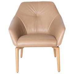 Fauteuil de salon DS-278 De Sede en tissu Sabbia et pieds en bois par Christian Werner