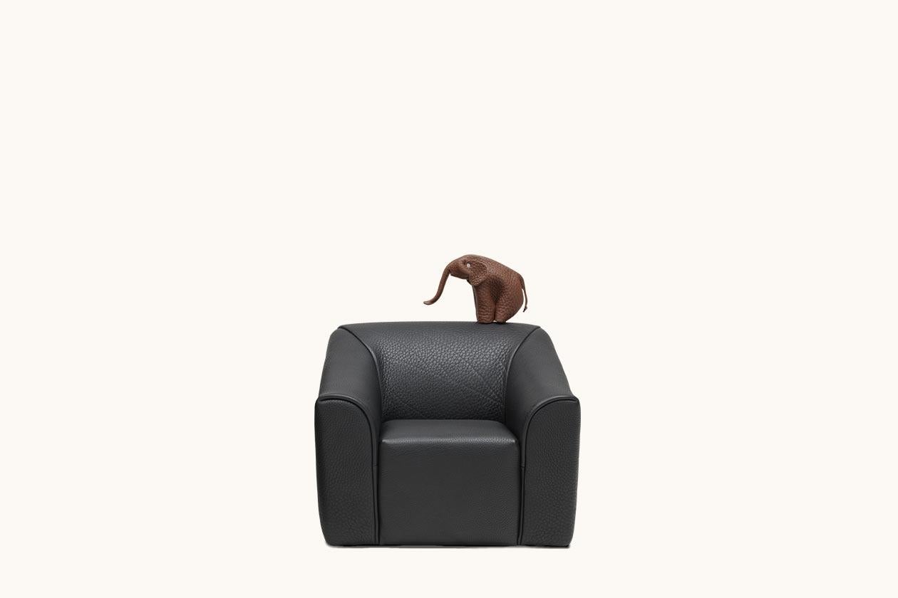 Contemporary De Sede DS-2847 Armchair in Black Upholstery by De Sede Design Team For Sale