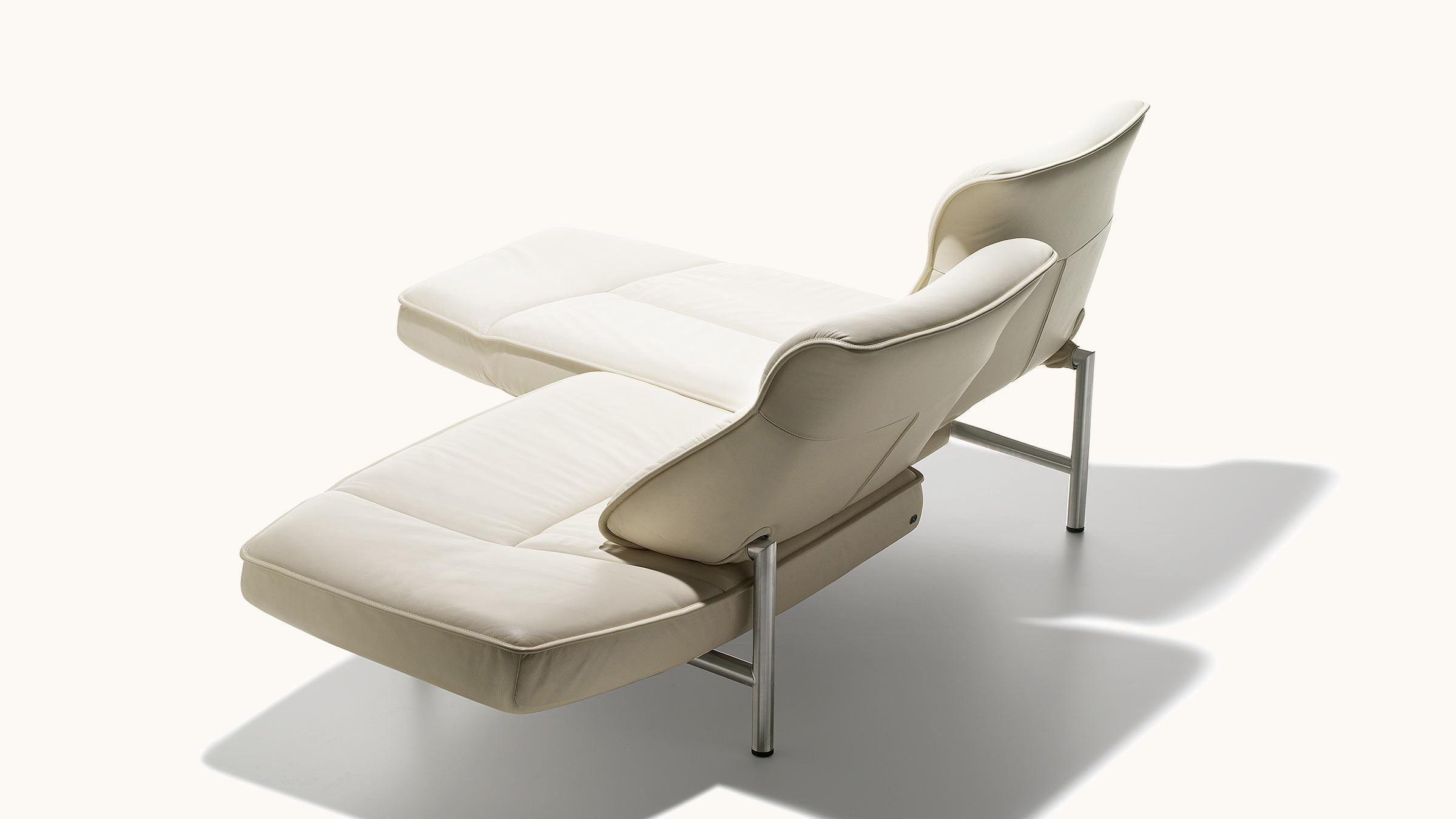 De Sede DS-450/02 Sofa mit cremefarbener Polsterung von Thomas Althaus (Leder) im Angebot