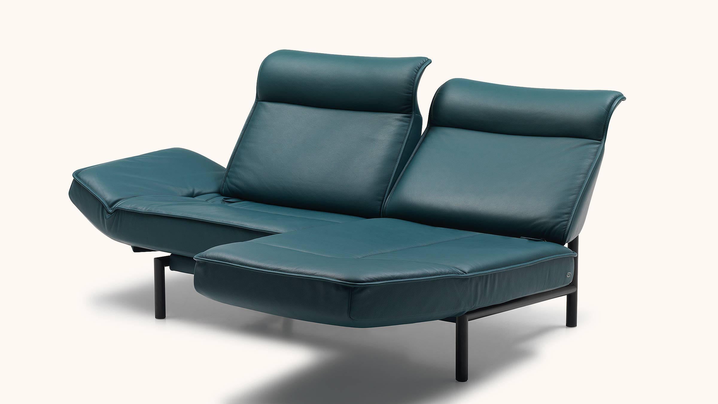 Swiss De Sede DS-450/02 Sofa in Petrol Upholstery by Thomas Althaus For Sale