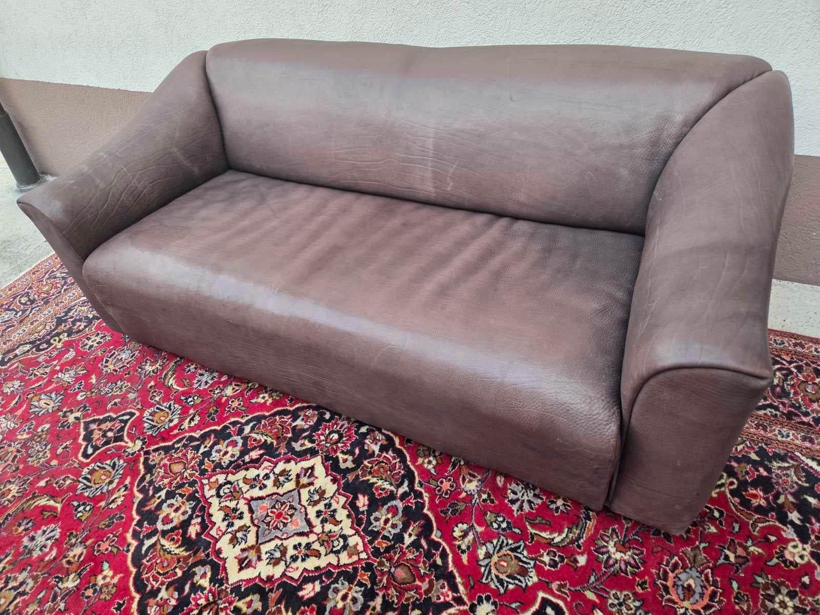 Mid-Century Modern DeSede DS 47 Leather Sofa 1970s For Sale