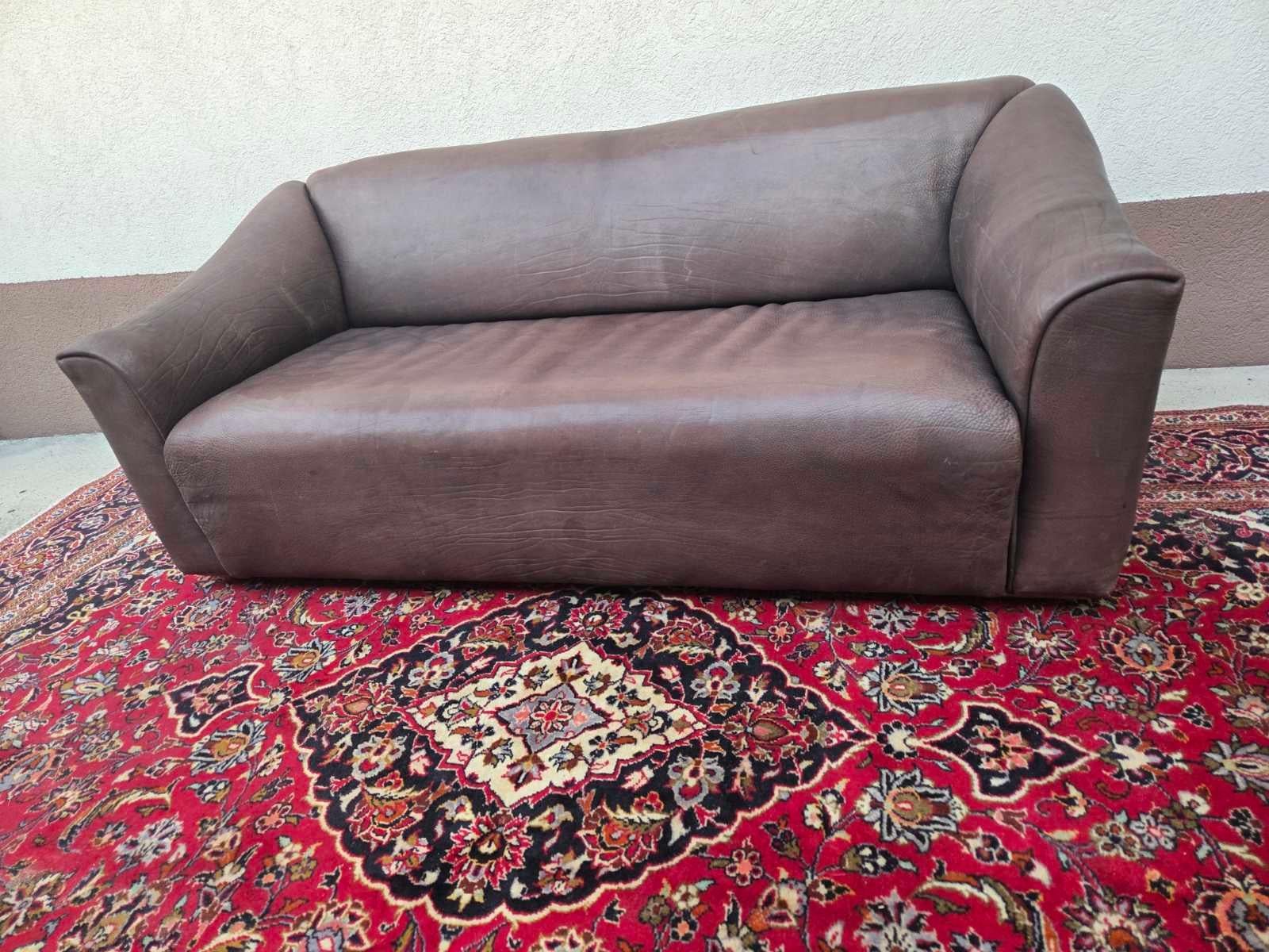 Late 20th Century DeSede DS 47 Leather Sofa 1970s For Sale