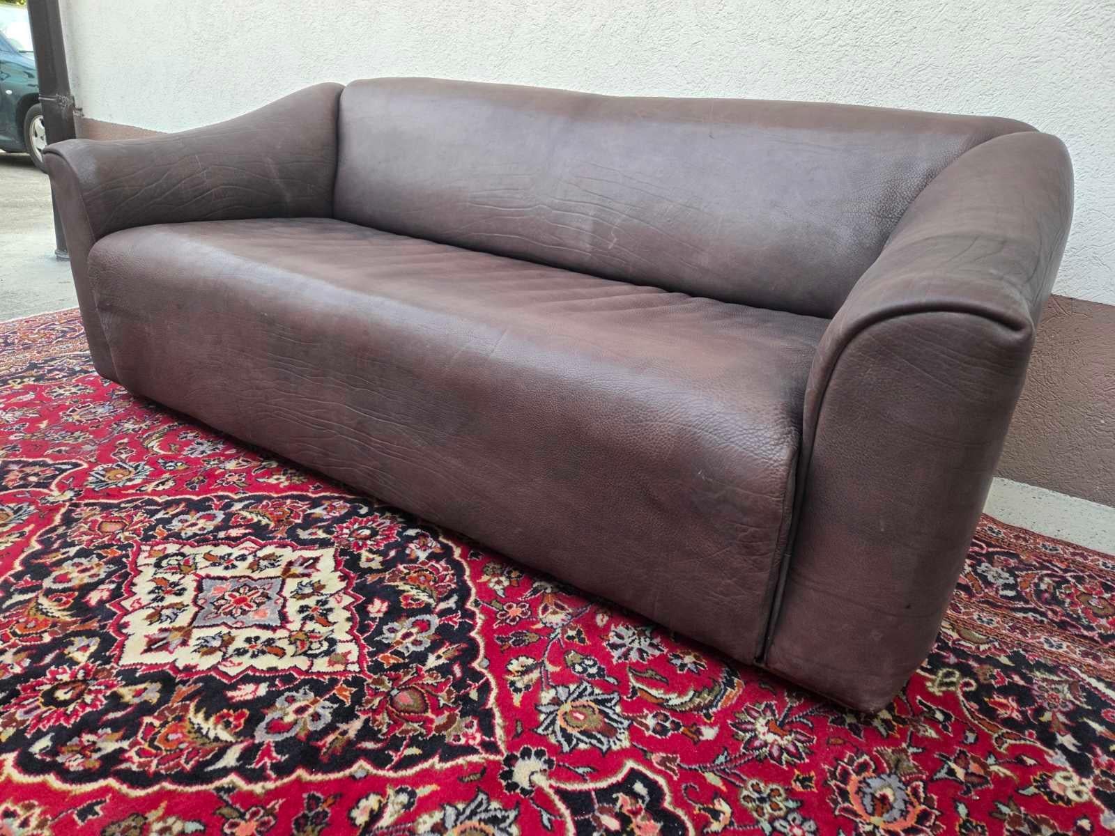 DeSede DS 47 Leather Sofa 1970s For Sale 1