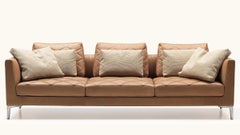 De Sede DS-48 Three-Seat Sofa in Nougat Upholstery by Antonella Scarpitta