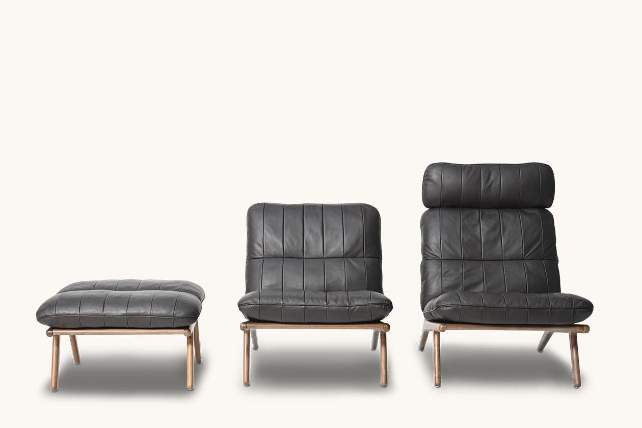 De Sede fauteuil DS 531 sans accoudoirs en tissu noir par De Sede Design- Team en vente 4