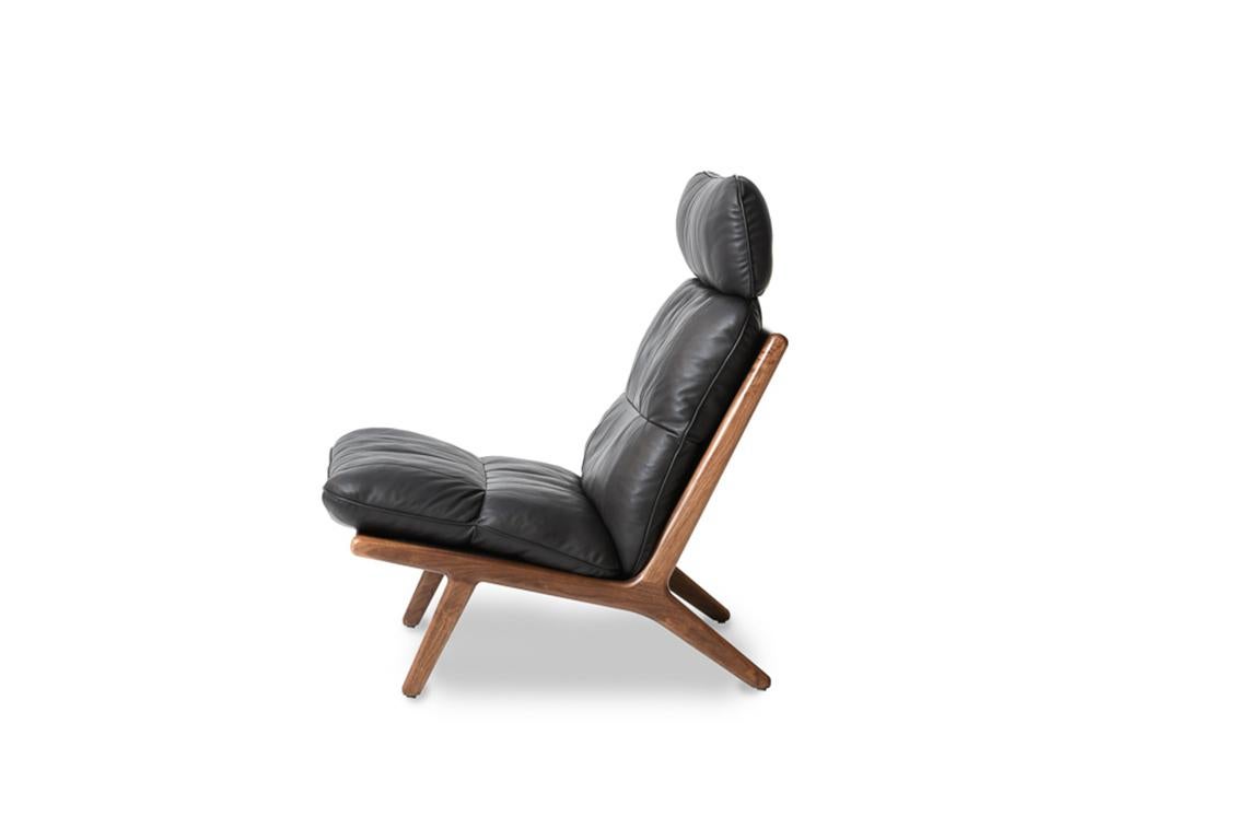 Suisse De Sede fauteuil DS 531 sans accoudoirs en tissu noir par De Sede Design- Team en vente