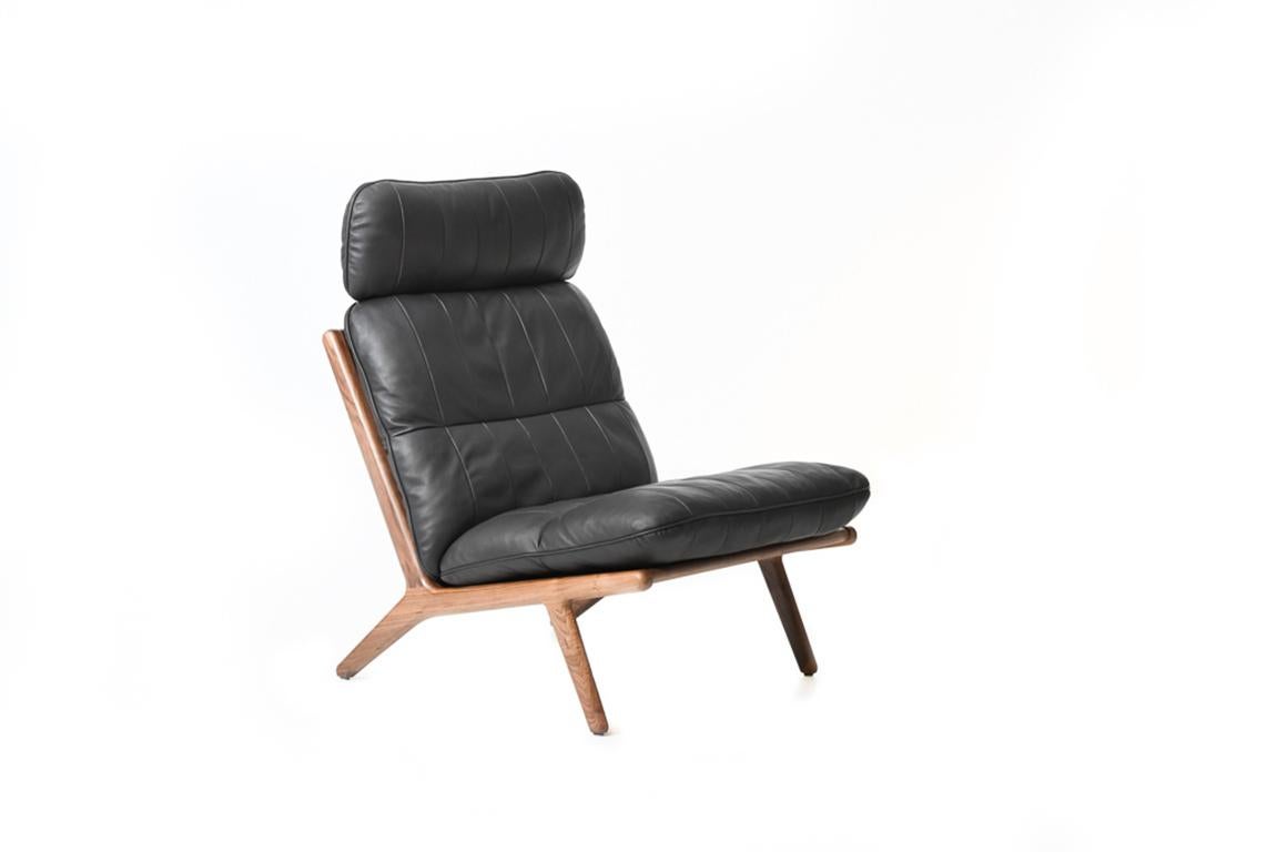 Modern De Sede DS 531 Chair without Armrest in Black Upholstery by De Sede Design-Team For Sale