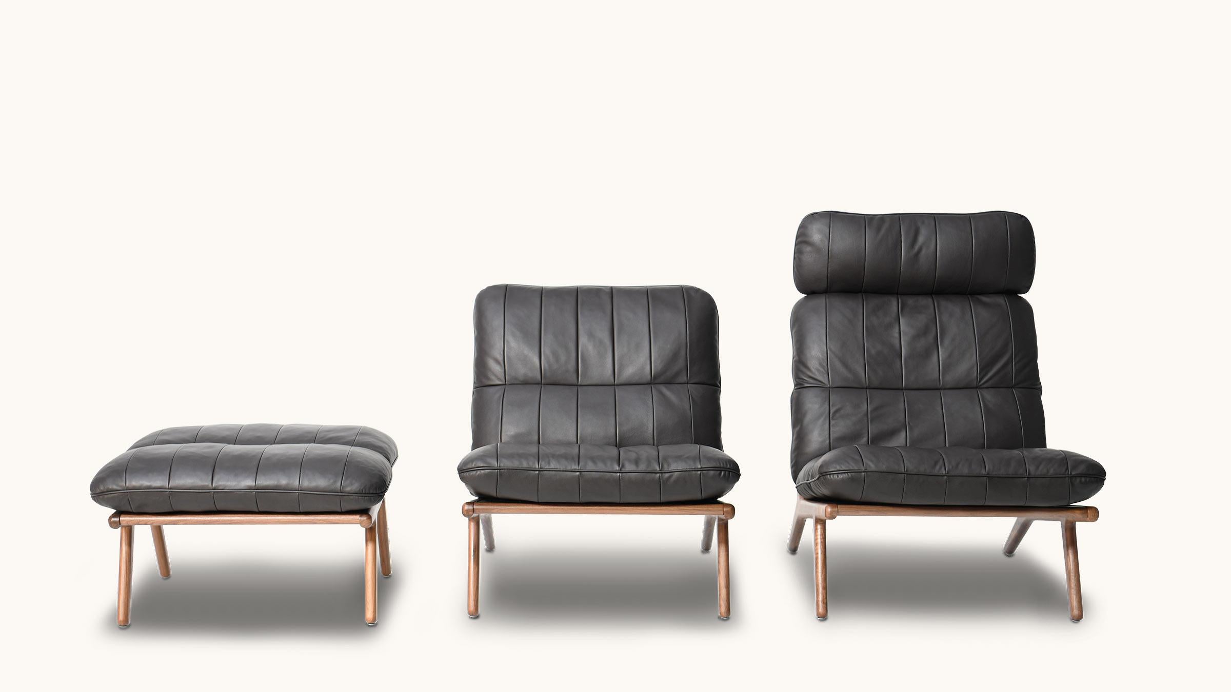 De Sede fauteuil DS 531 sans accoudoirs en tissu noir par De Sede Design- Team en vente 2